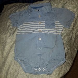 Infant boys collard onesie